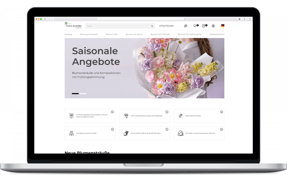Tiana Flowers — проект SDBG