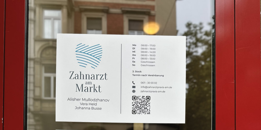 Zahnarzt am Markt графический дизайн