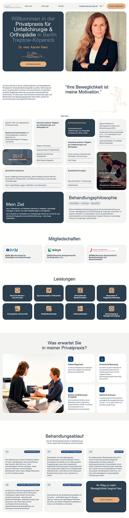 Privatpraxis Dr. med. Karolin Stein desktop