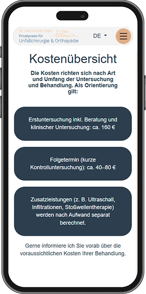 Privatpraxis Dr. med. Karolin Stein mobile