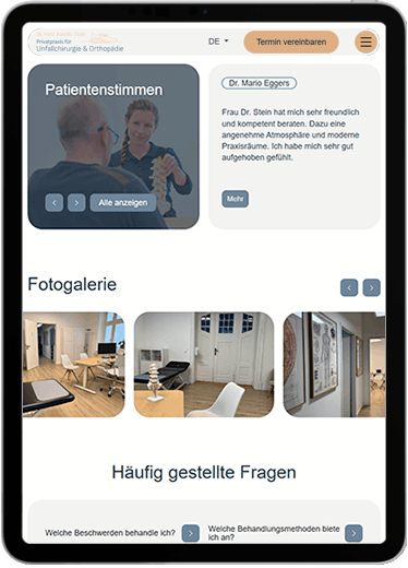 Privatpraxis Dr. med. Karolin Stein tablet