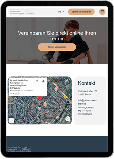 Privatpraxis Dr. med. Karolin Stein tablet