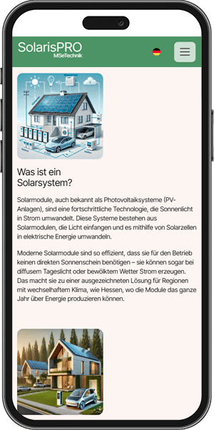 SolarisPRO — на мобильных устройствах