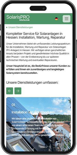 SolarisPRO — на мобильных устройствах