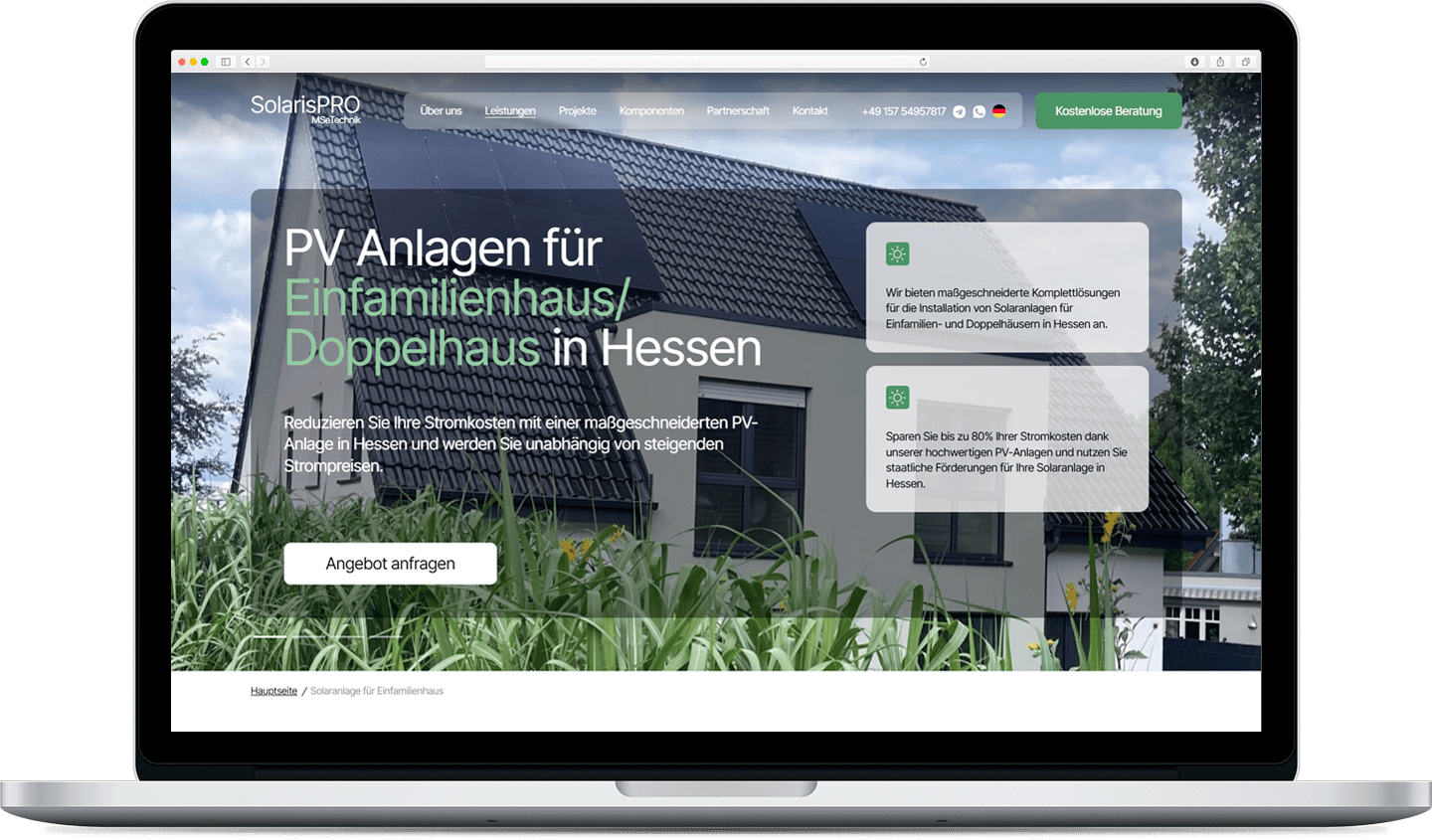 SolarisPRO монтаж солнечных панелей — версия для десктопа