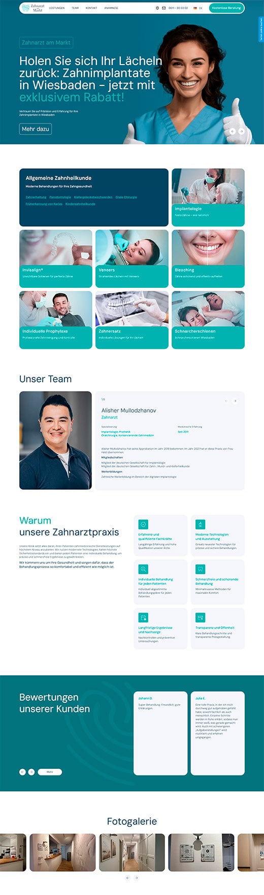 Zahnarzt am Markt desktop