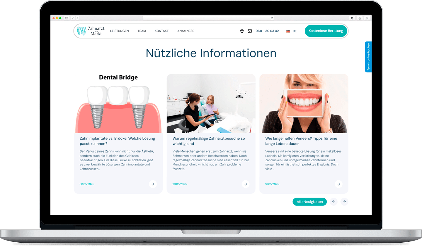 Zahnarzt am Markt desktop