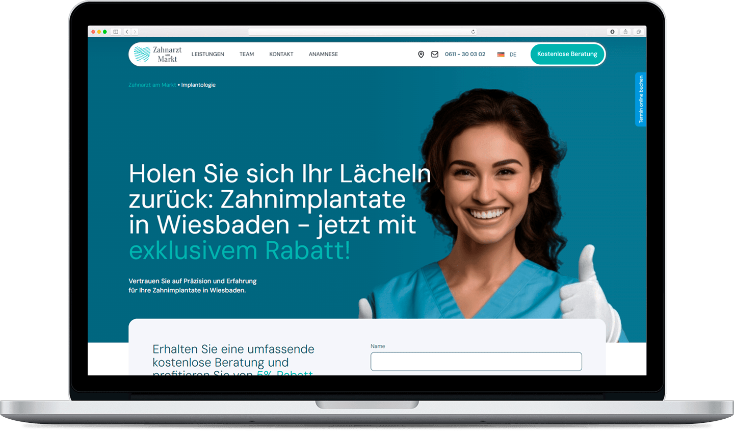Zahnarzt am Markt desktop