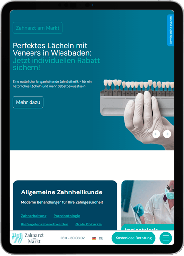 Zahnarzt am Markt tablet