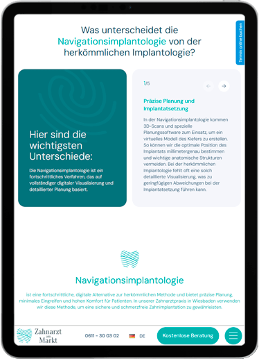Zahnarzt am Markt tablet