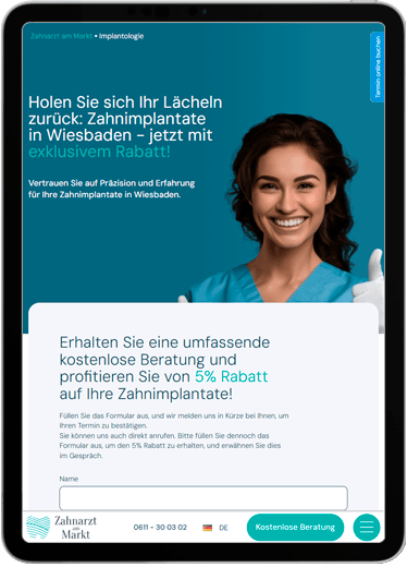 Zahnarzt am Markt tablet