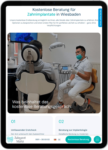 Zahnarzt am Markt tablet